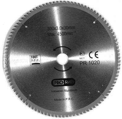 Пильный диск по алюминию и ПВХ HILBERG 300 х 3.2 х 30 Z=120 – фото