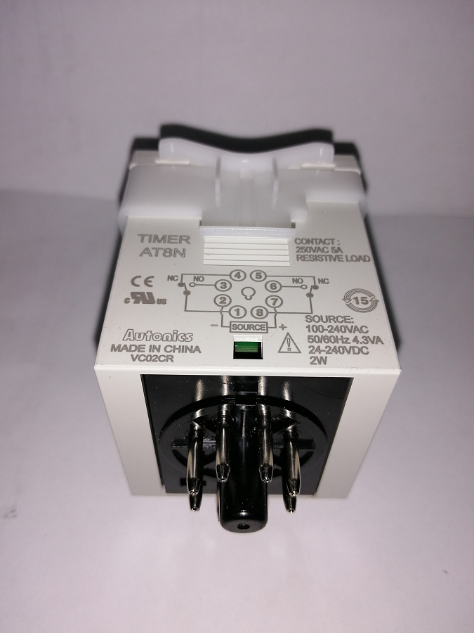 Таймер АТ8N (ТК 501/DK502) Autonics, 100-240VAC/24-240VDC (реле времени) – фото